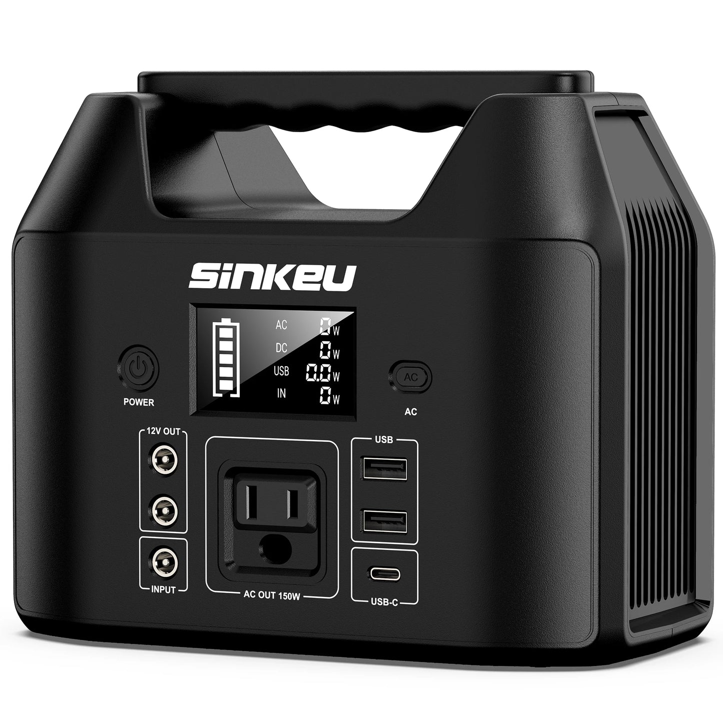 Portable Power Station 300W/150W Solar Generator.
