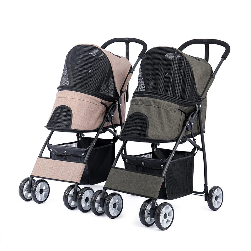 Foldable Pet Stroller .