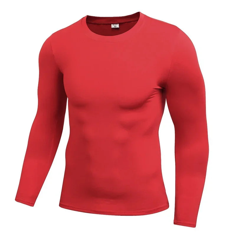 Quick Dry Compression  Long Sleeve T-shirt  For Men.