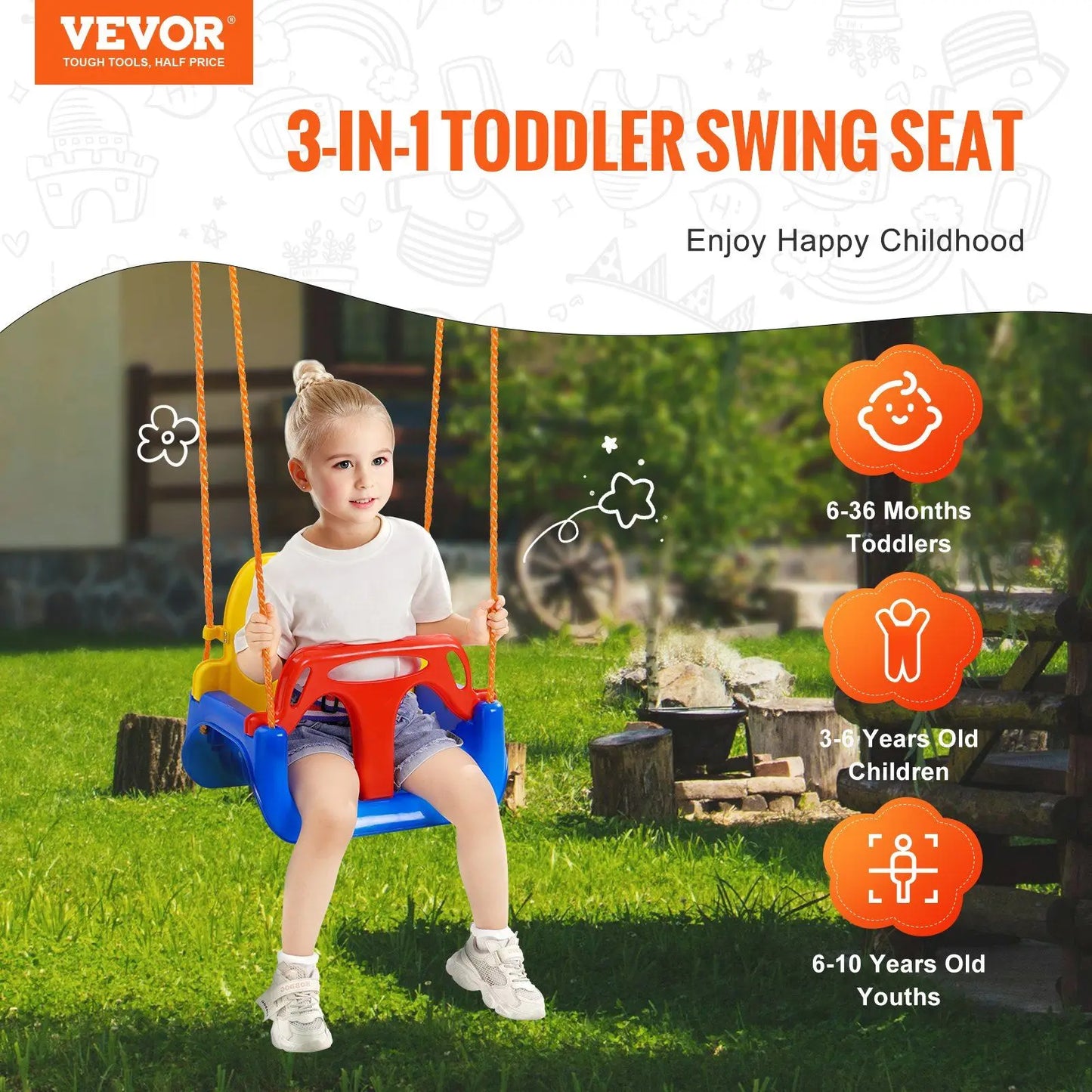 NEW 3-in-1 Toddler Swing.