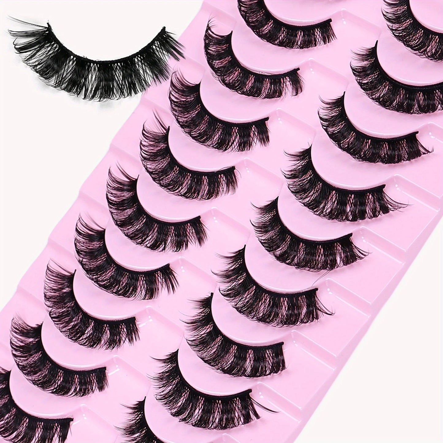 90 Pairs/9Pack DD Curl Russian Strip Lashes.