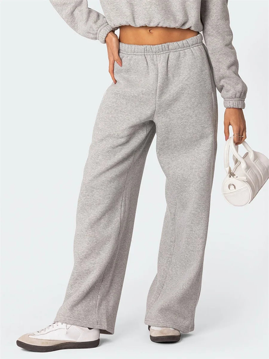 Women s Winter Joggers  With Side Pockets and Fleece Lining.