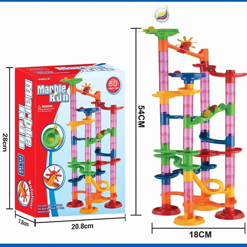 Marble Run Race Track Building Blocks For Kids.