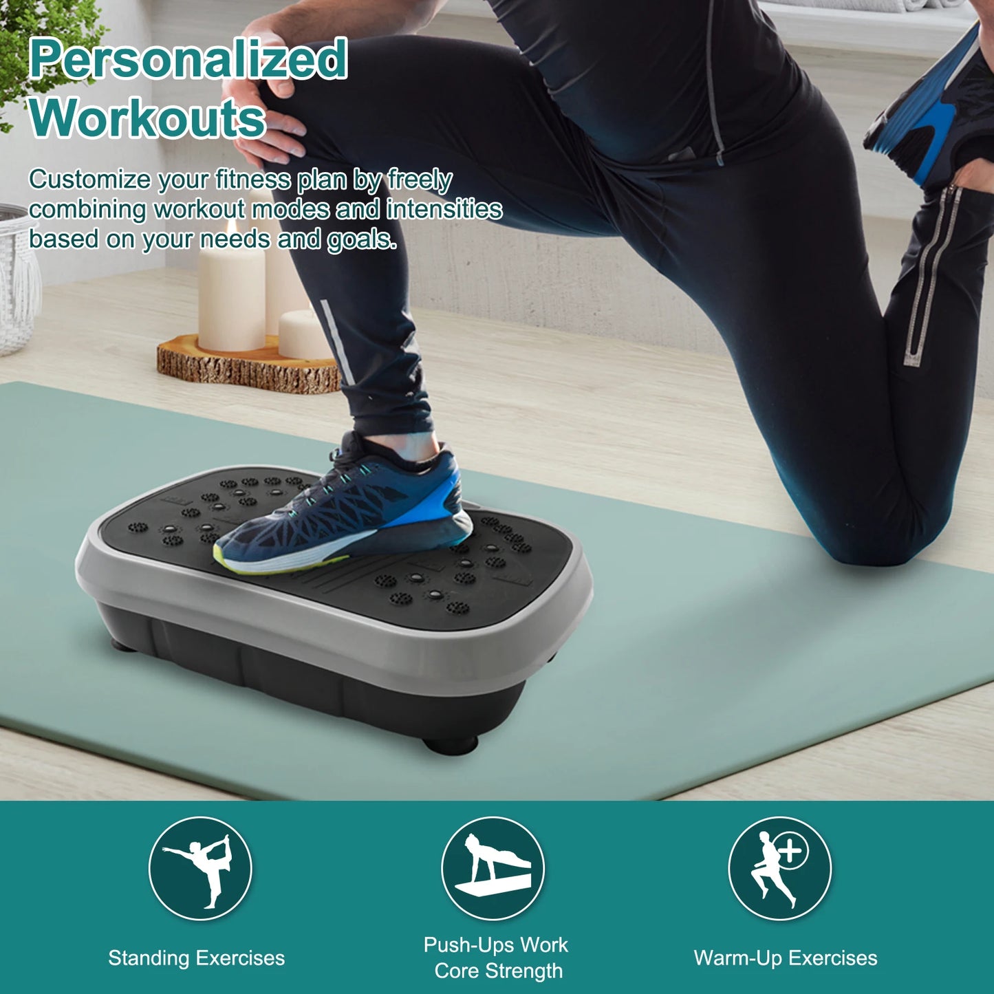 Portable Vibration Plate Exercise Machine.