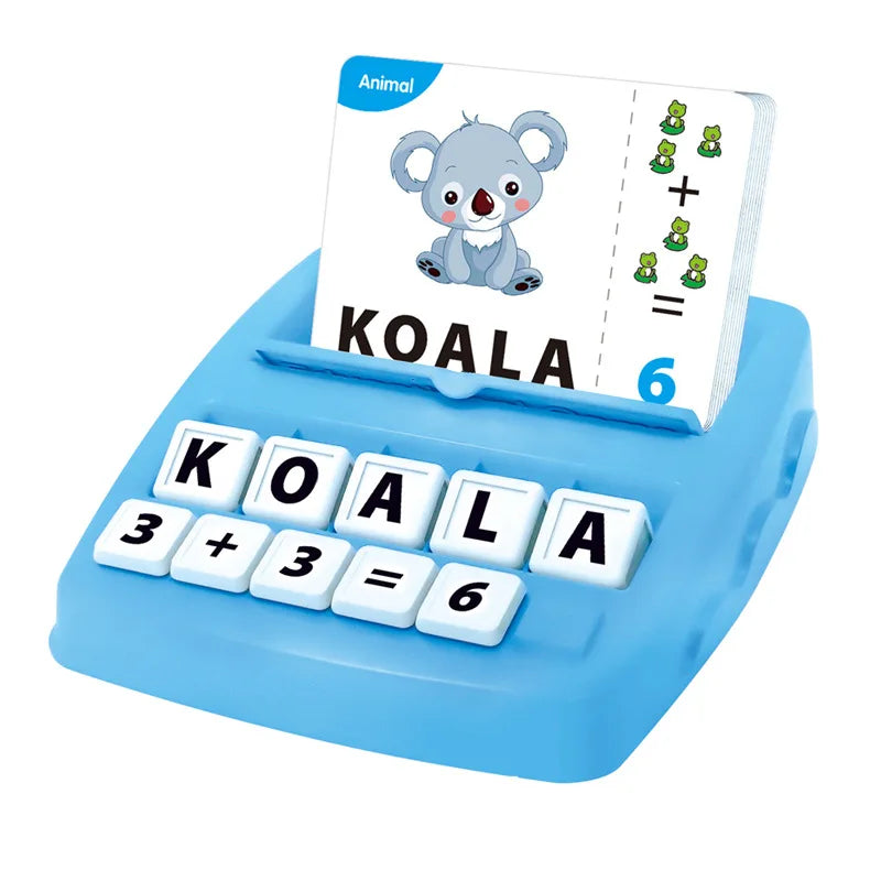 Educational 2 in 1 Matching Letter Spelling ,Number Cognition. Early Math Game for Boys  & Girls.