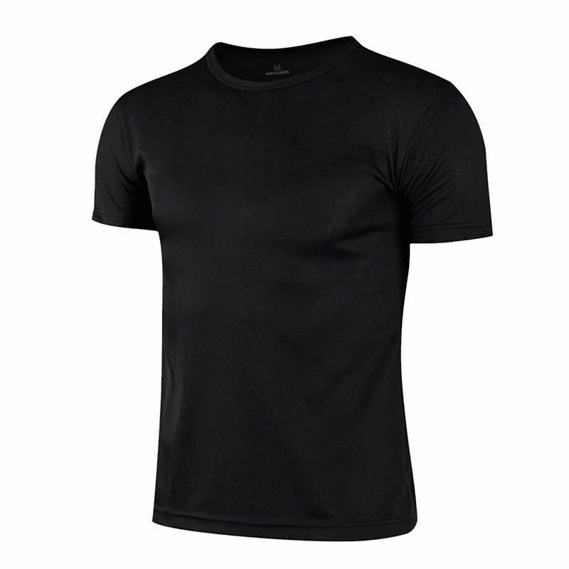 Men Sporty Multi Color Short Sleeve Gym Jersey.