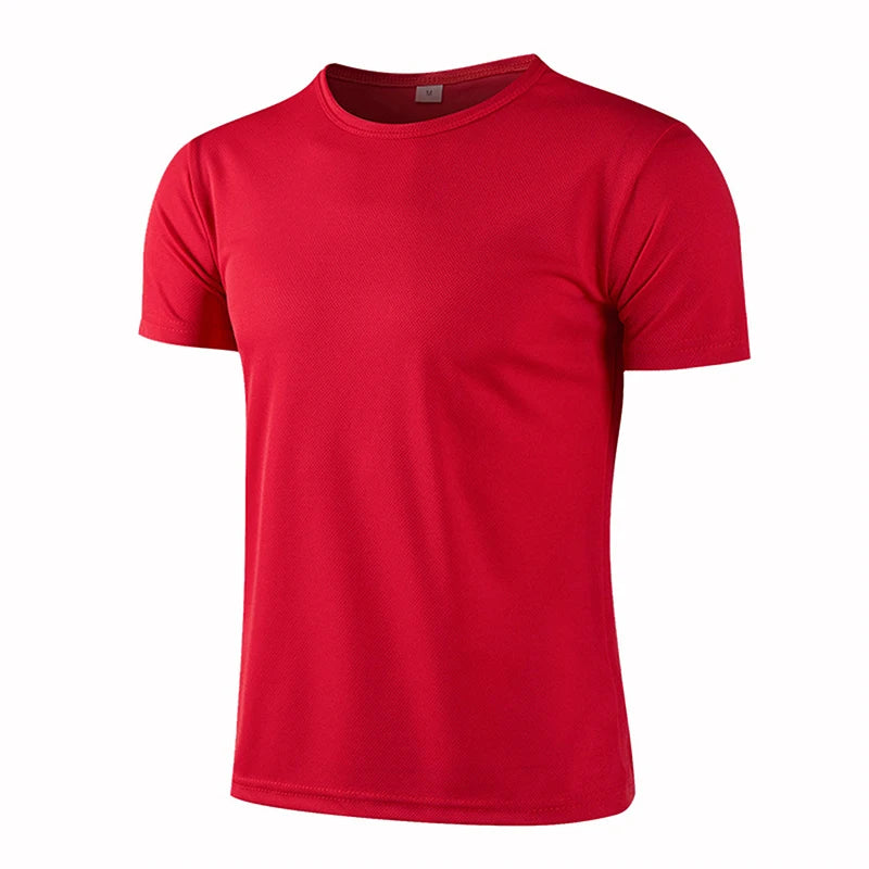 Men Sporty Multi Color Short Sleeve Gym Jersey.