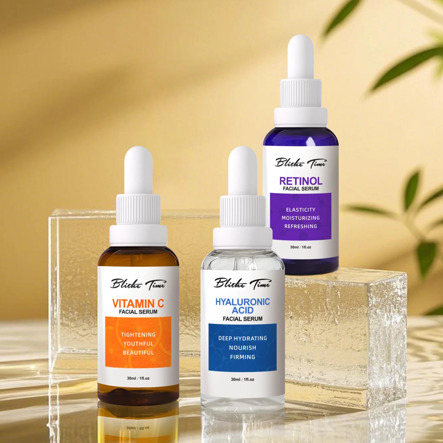Blithe Time VITAMIN C RETINOL HYALURONIC ACID Essence Set 30ml..