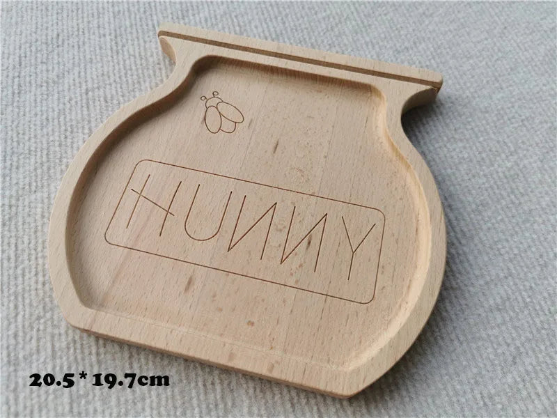 Montessori Toys Wooden Learning Tablet with Chalks Divided Trays.