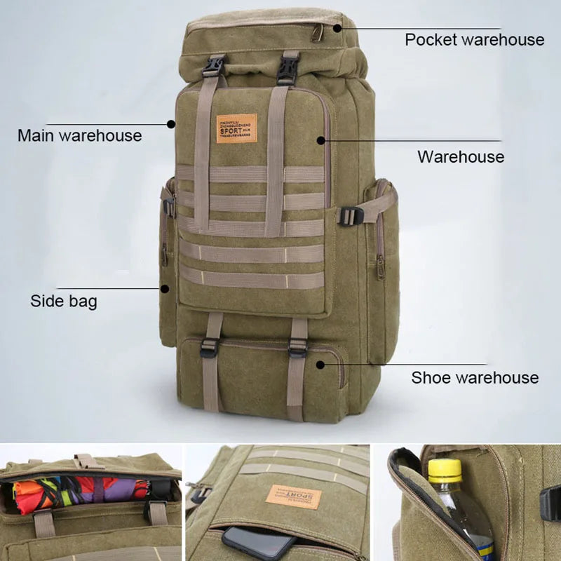 Nylon Waterproof Trekking & Hunting Backpack .