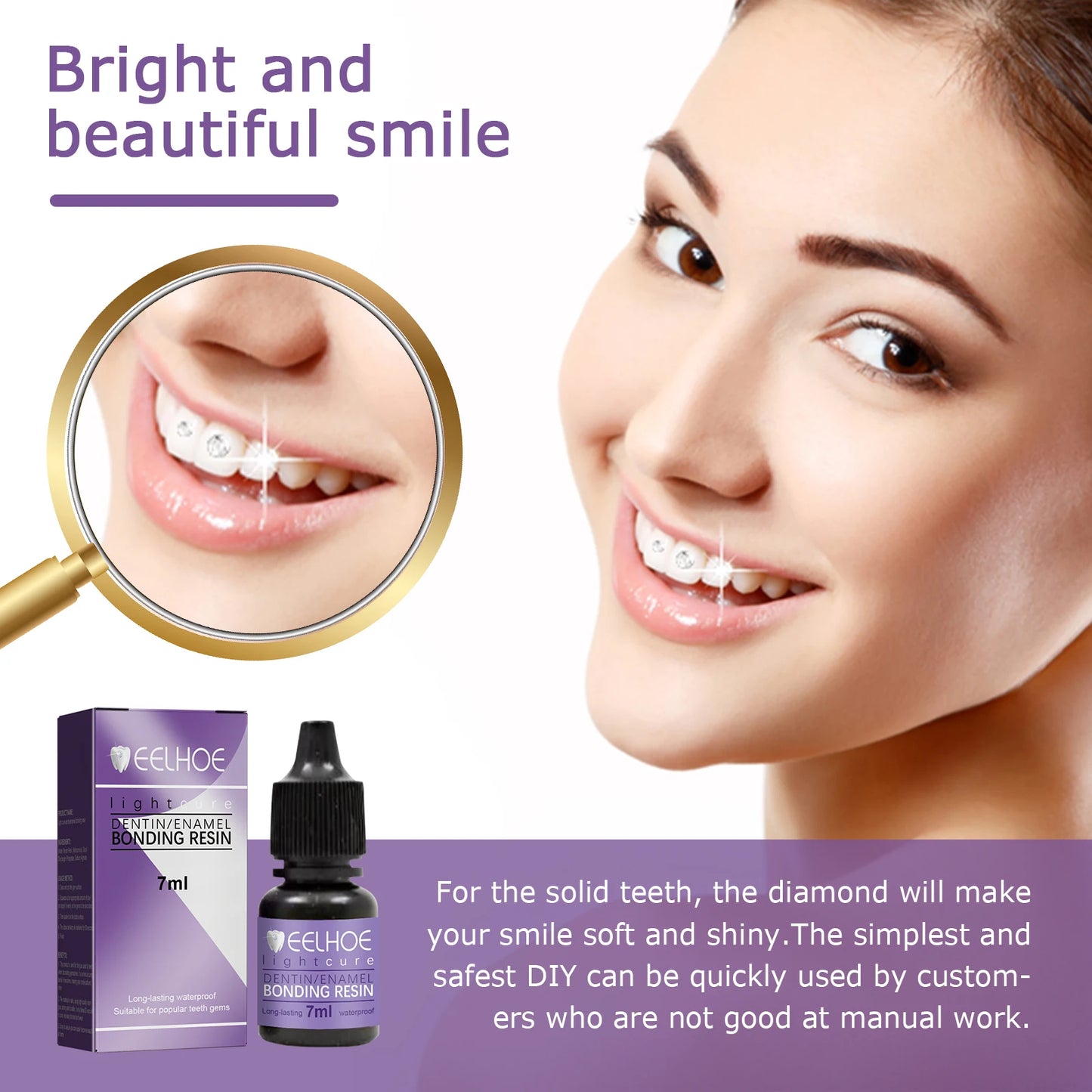 EELHOE  Dental Adhesive For Tooth Gems,