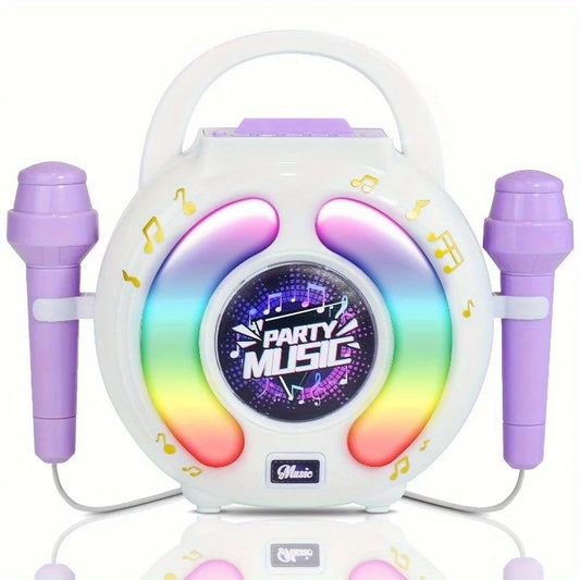 Portable Karaoke Machine with 2 Microphones For Kids.