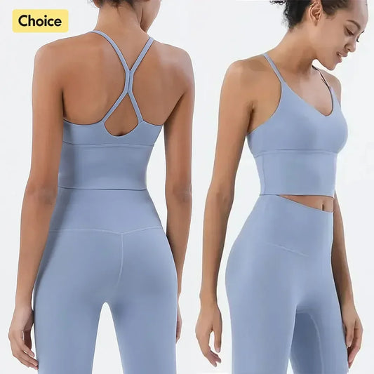 Two piece Outfit , Gym Sports Bra and Leggings For Woman.