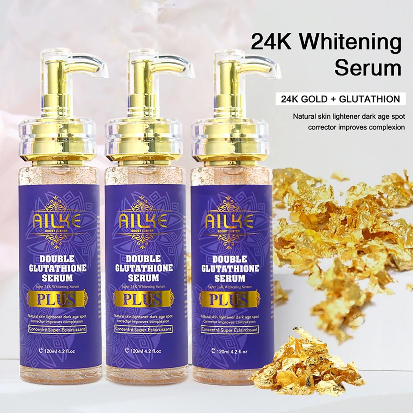 AILKE Glutathione Lighten Serum & Hydration.