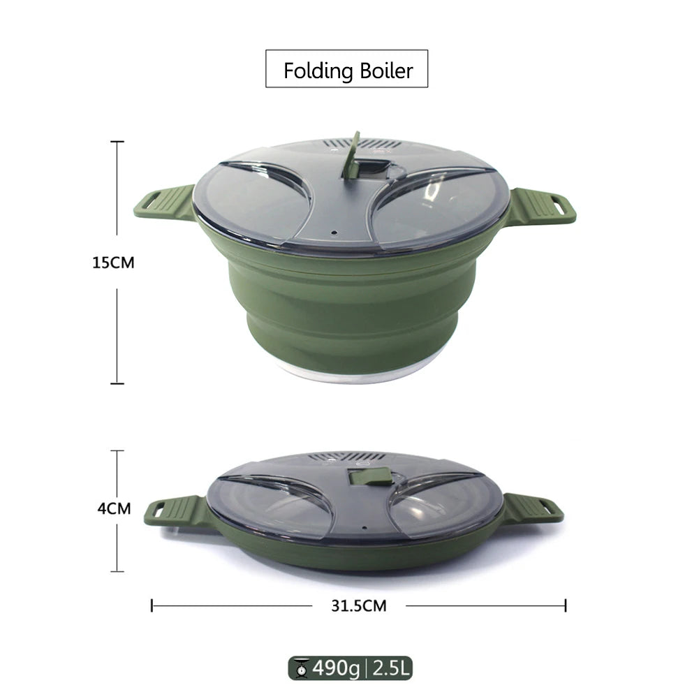 Foldable & Portable Camping Cook Pot.
