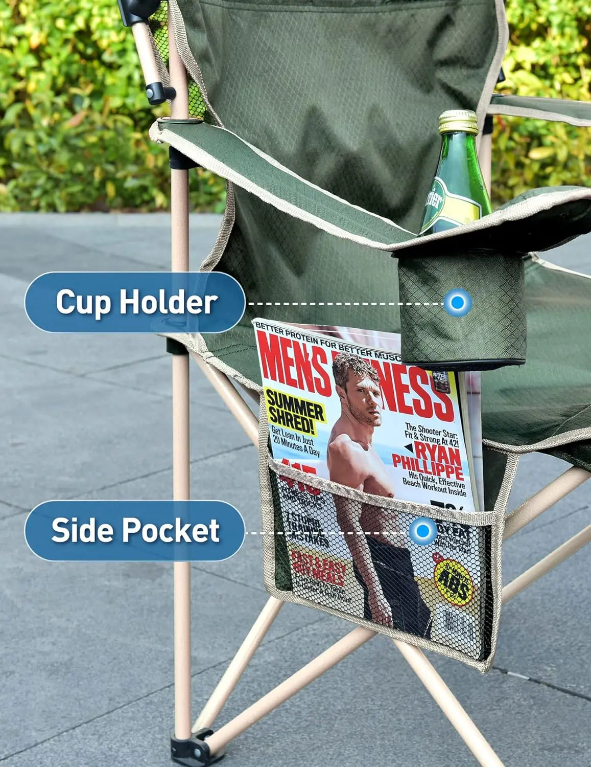 Folding Camping Chair with Shade Canopy for Adults.