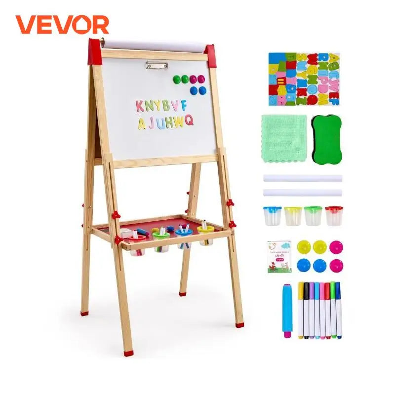 VEVOR  Wooden Double-Sided Kid's Art Easel.