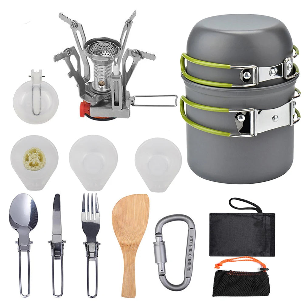 Aluminum Camping Cookware Kit For  Outdoor.