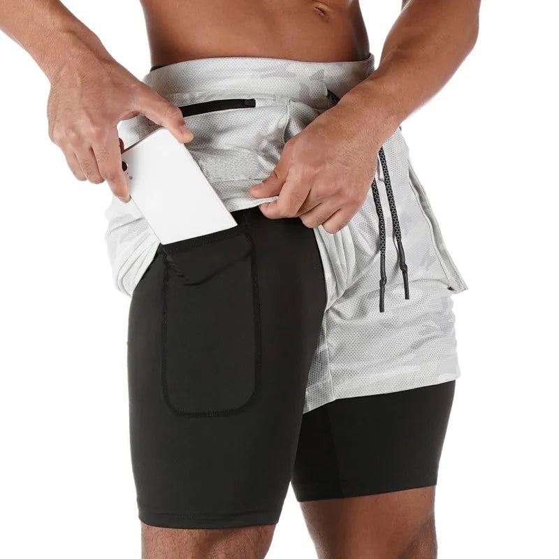 Double Layer Shorts  For Men.