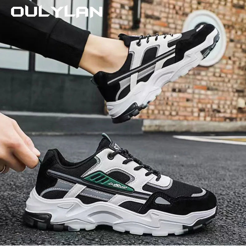 Men's Breathable Mesh Running Sneakers.