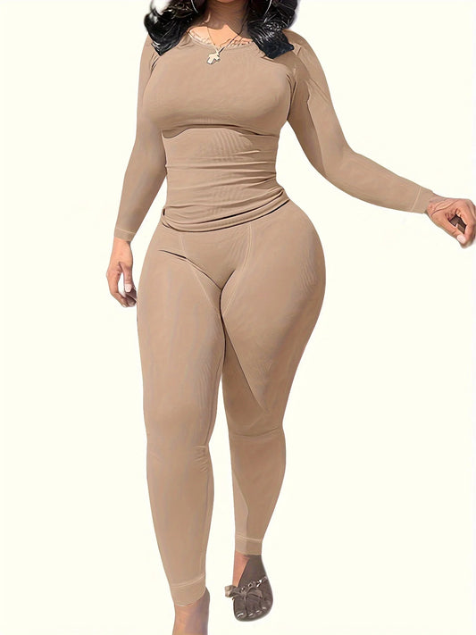 Long sleeves  and Leggings  Exercise wear Set.