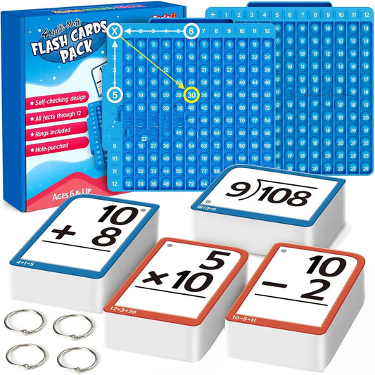 Math Flash Cards For Home or School.