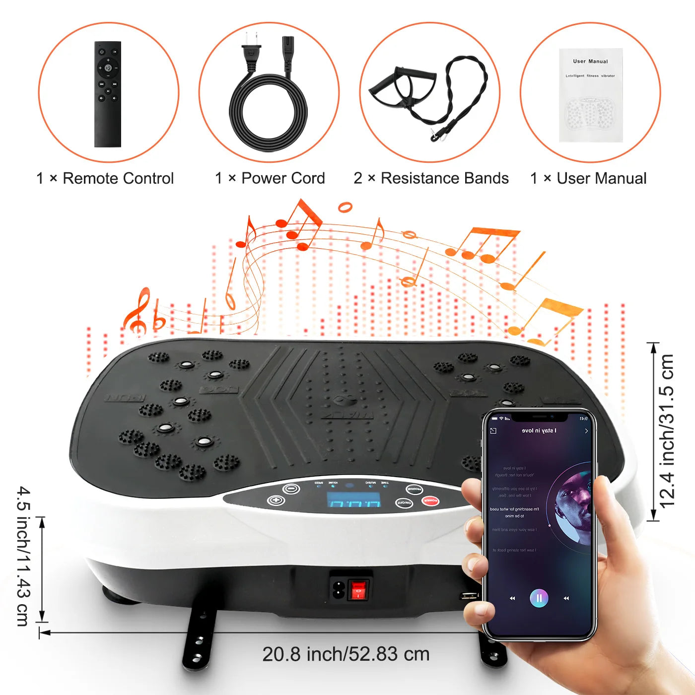 Portable Vibration Plate Exercise Machine.