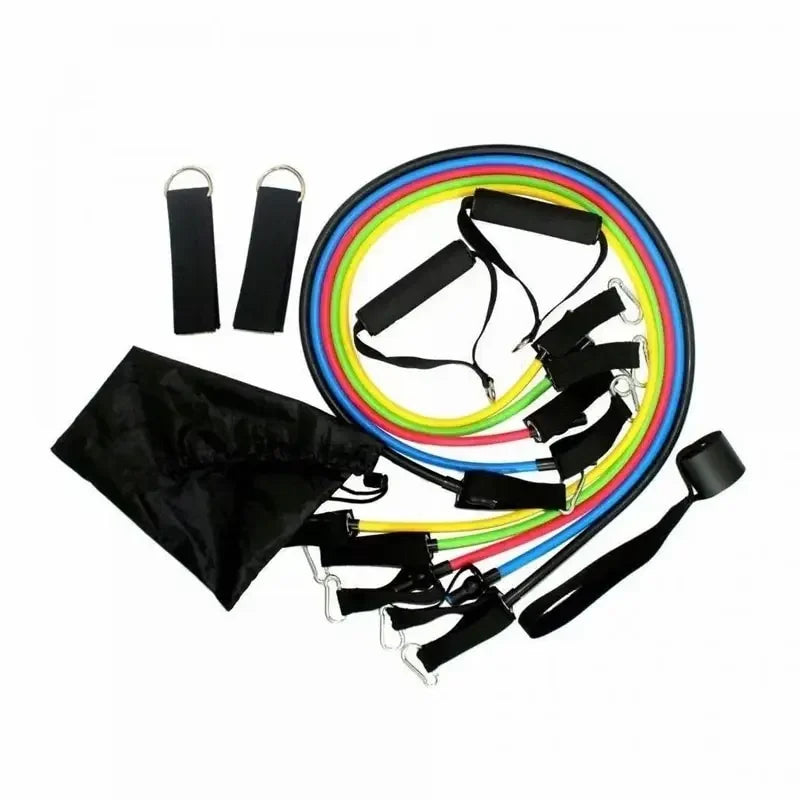 11 Pcs/Set TPE Resistance Band Set.