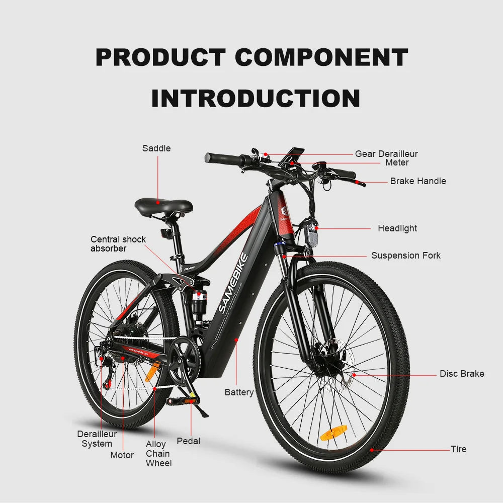 Samebike XD26 Electric Bicycle 26" for Adults.