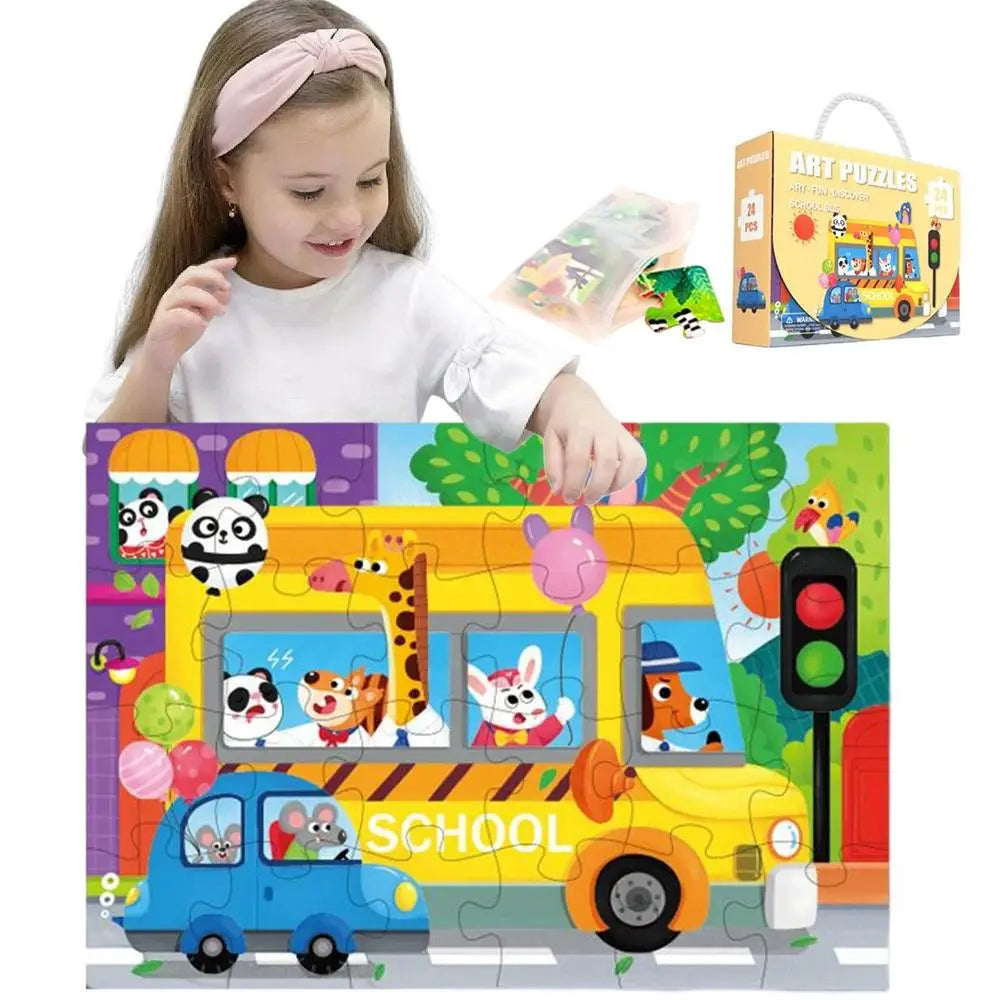 Large Size Wooden Puzzle  For Kids.