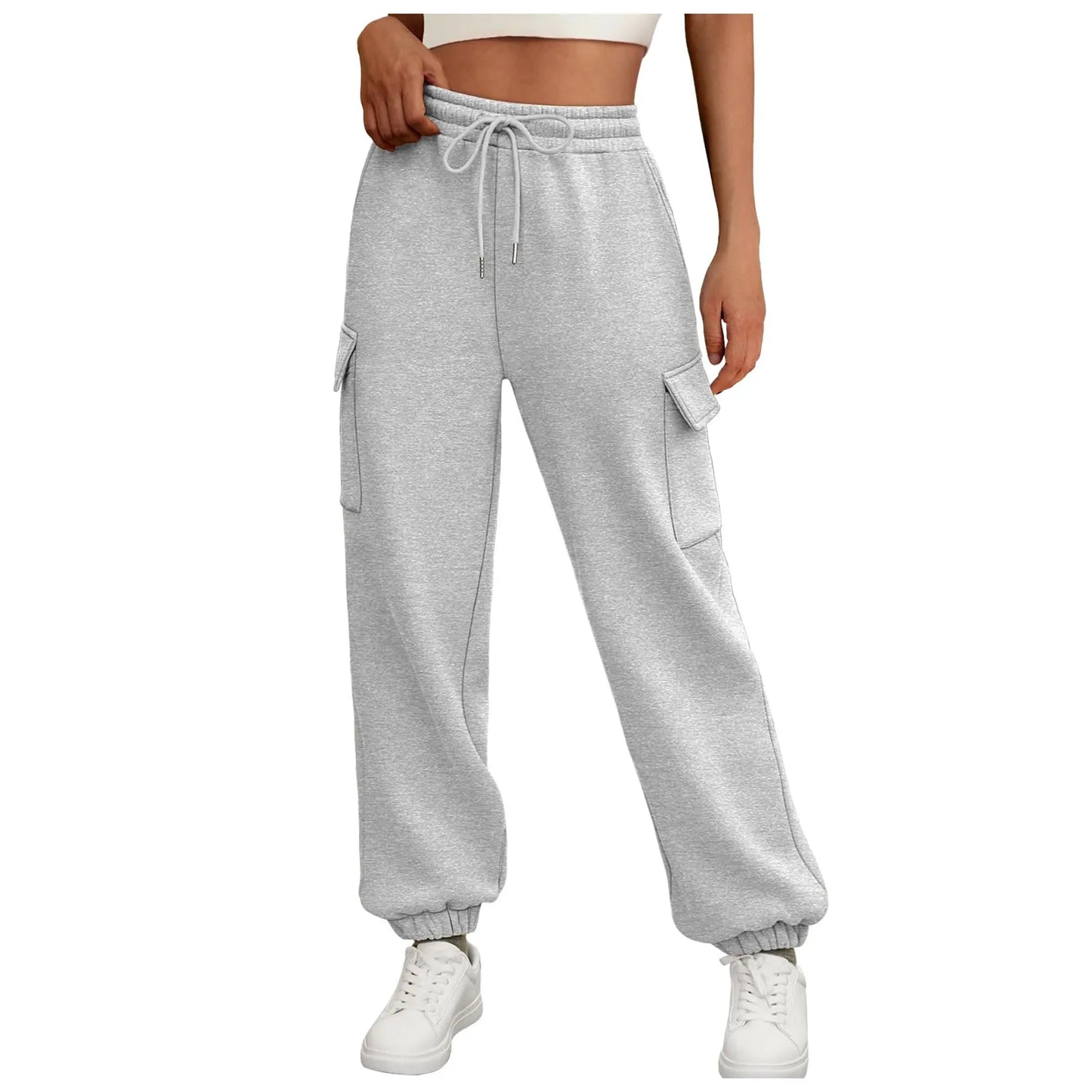 Fleece Lined Women's Sweatpants  With Pockets.