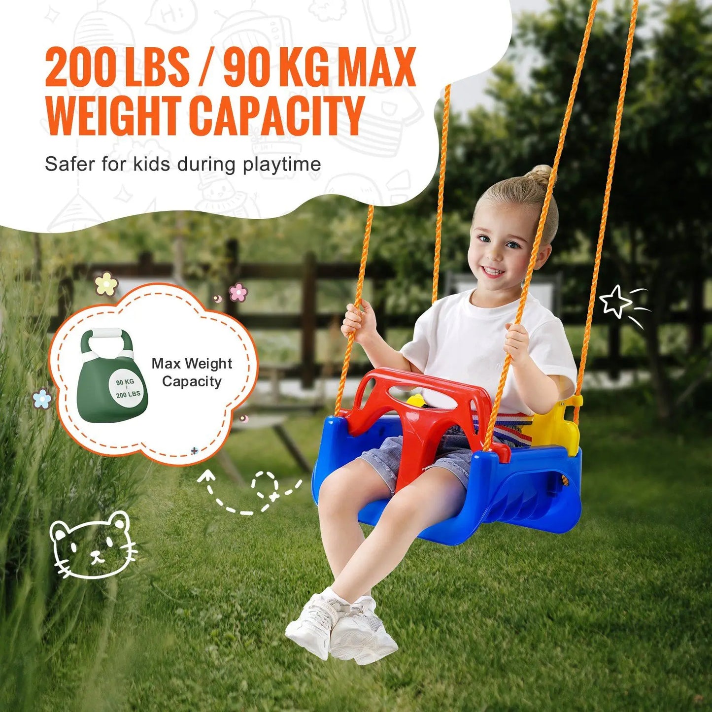 NEW 3-in-1 Toddler Swing.
