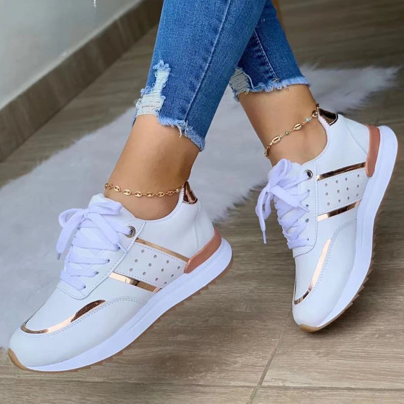 Women Sneakers With Platform For Outdoor Running.