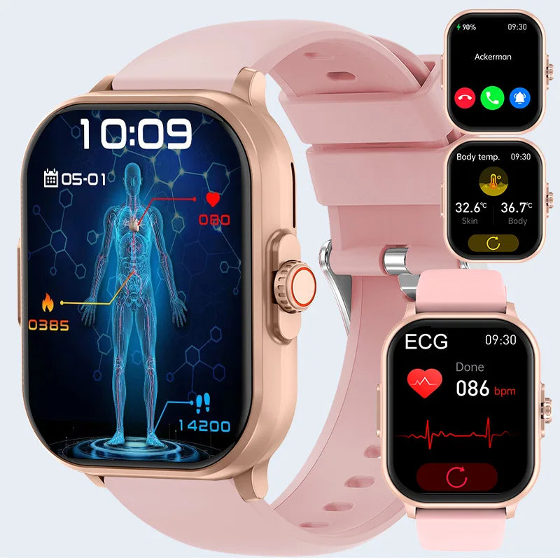2026 MARSYU  New AI Healthy Diagnose ECG+PPG Smart Watch For Women.