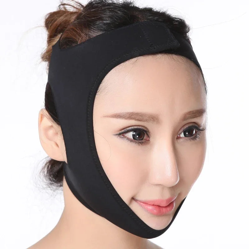 Elastic Facial Contour Shaper for Jawline, Double Chin & Cheek Support For Women.