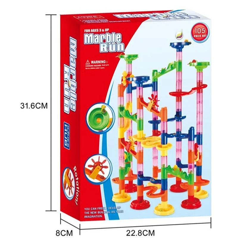 Marble Run Race Track Building Blocks For Kids.