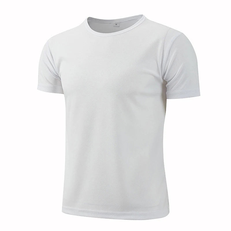 Men Sporty Multi Color Short Sleeve Gym Jersey.