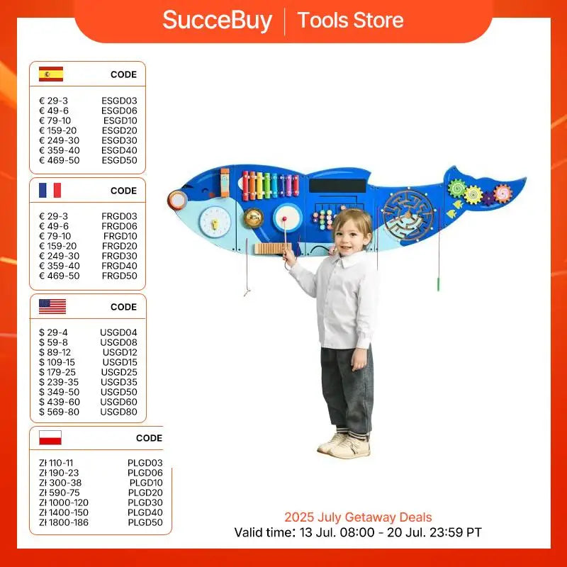 VEVOR Orca Kids Wall Board .