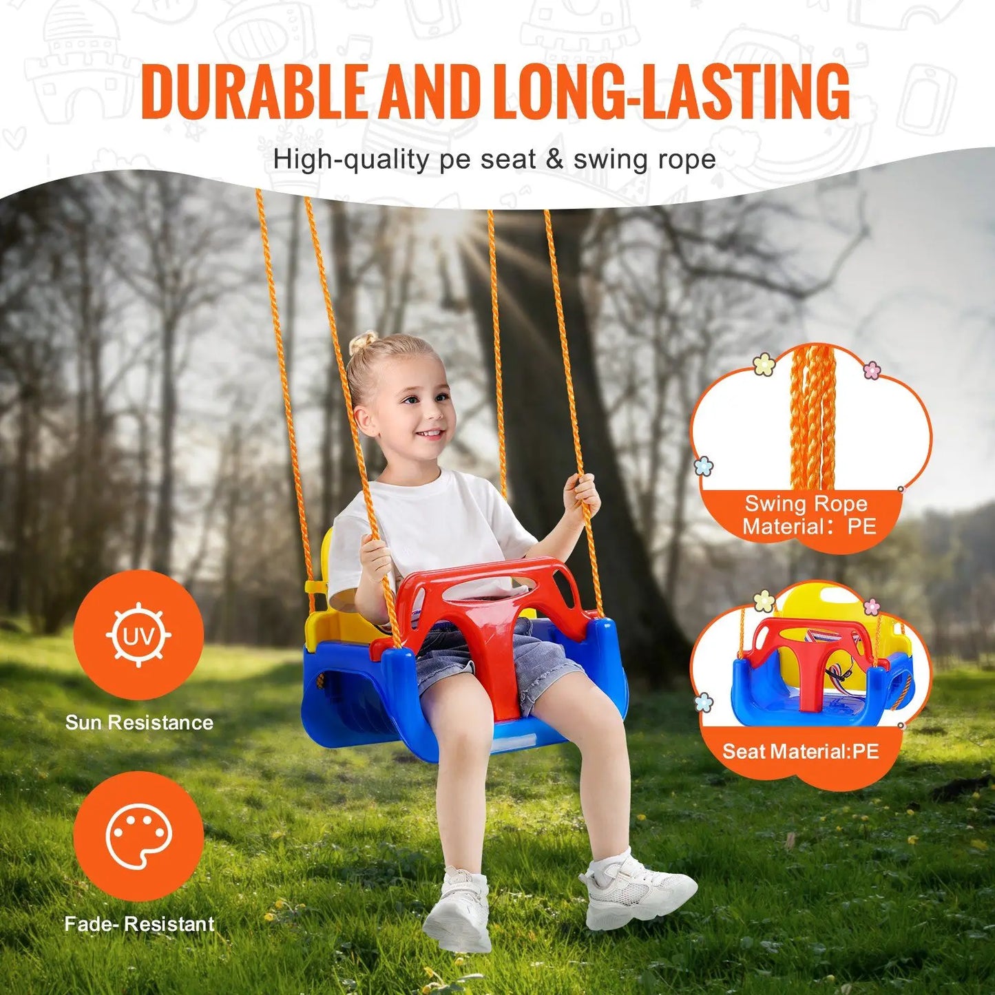 NEW 3-in-1 Toddler Swing.