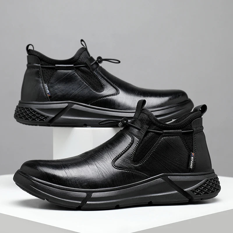 Waterproof Safety Shoes for Work With Steel Toe.