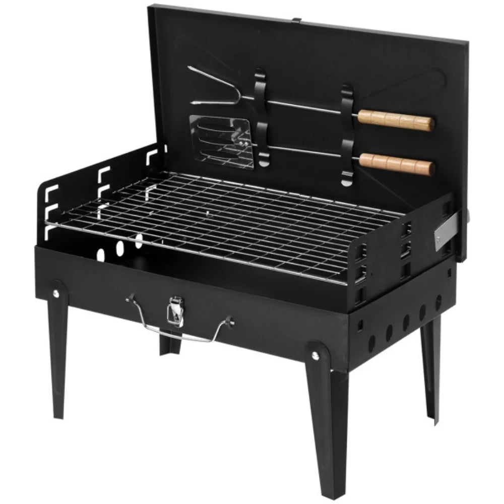 Portable & Foldable Charcoal Grill .