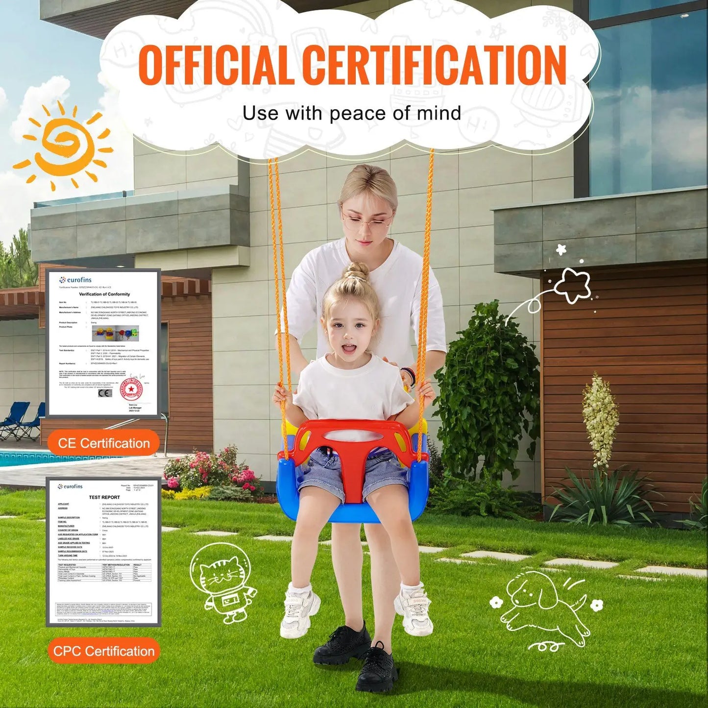 NEW 3-in-1 Toddler Swing.