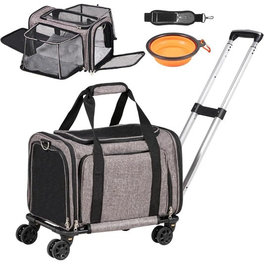 Airline Approved Pet Carrier with Wheels.
