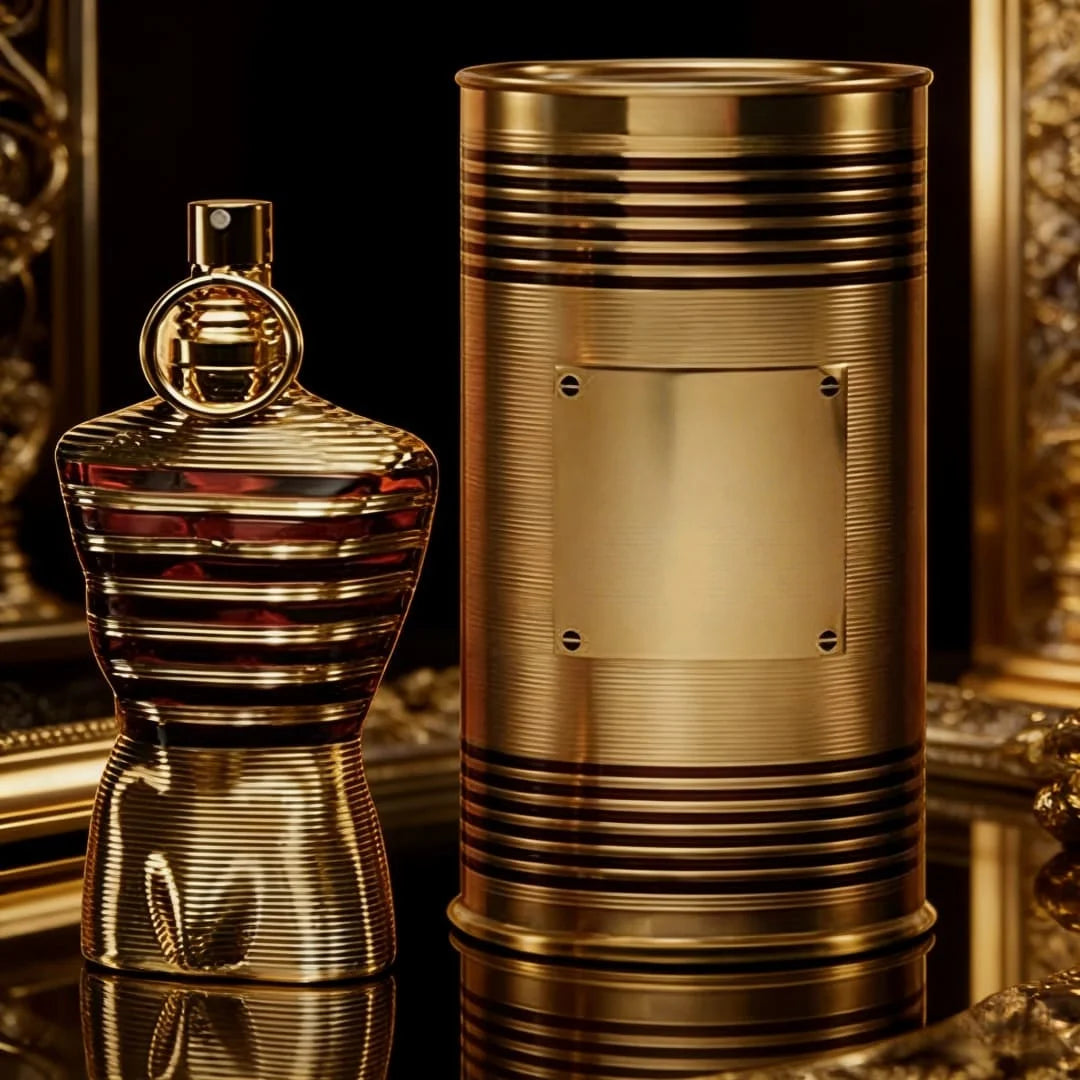 Gaultier nude men's gold refining men's strong perfume, 4.2 ounces/ 125 ml.