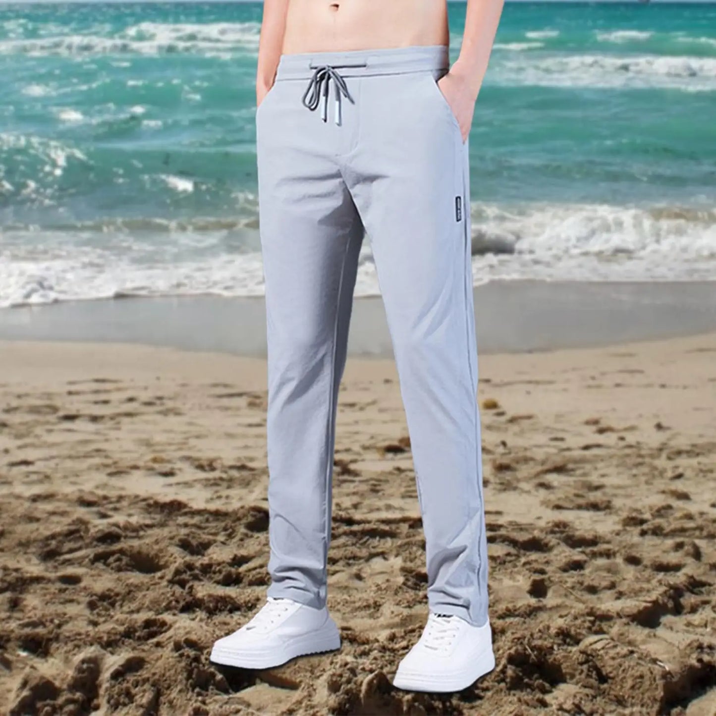 Fast Dry Men's  Drawstring Sweatpants With Pockets.