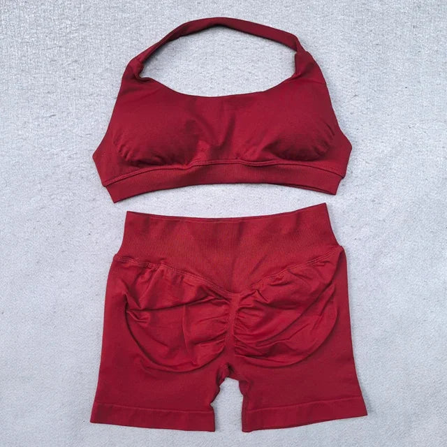 Yoga Set Outfits, Shorts and Sports Bra.