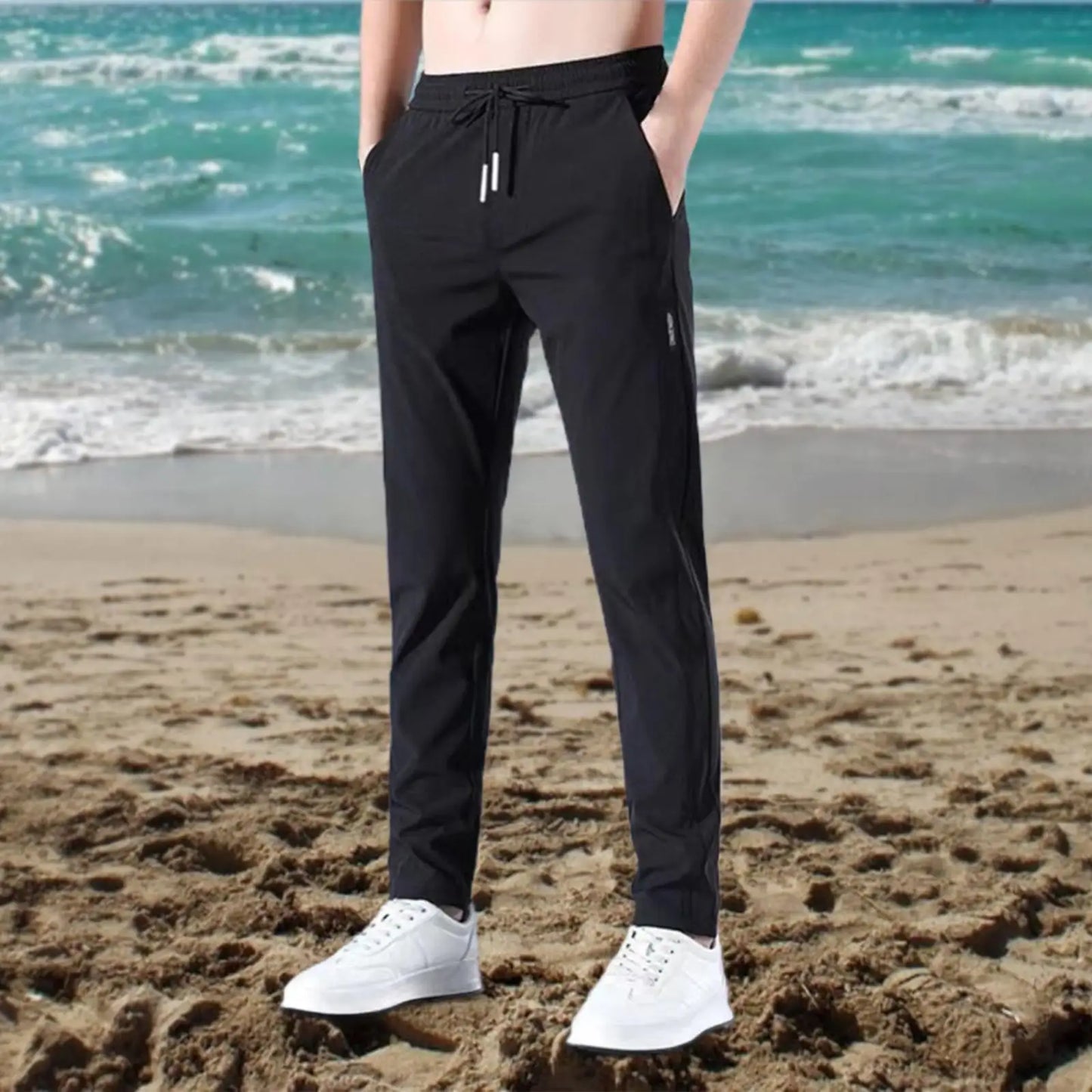 Fast Dry Men's  Drawstring Sweatpants With Pockets.