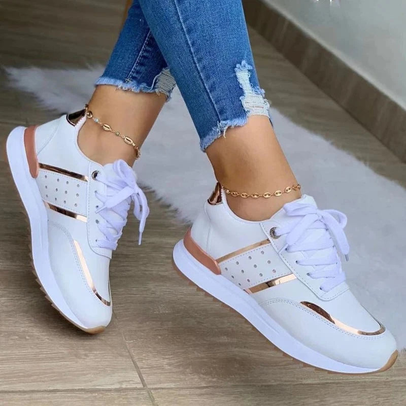 Women Sneakers With Platform For Outdoor Running.
