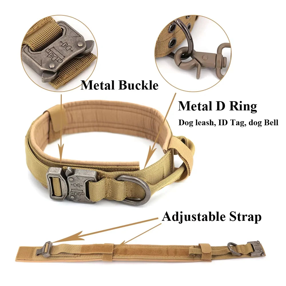 Dog Training Adjustable  Collar  And Leash Set With Control Handle.