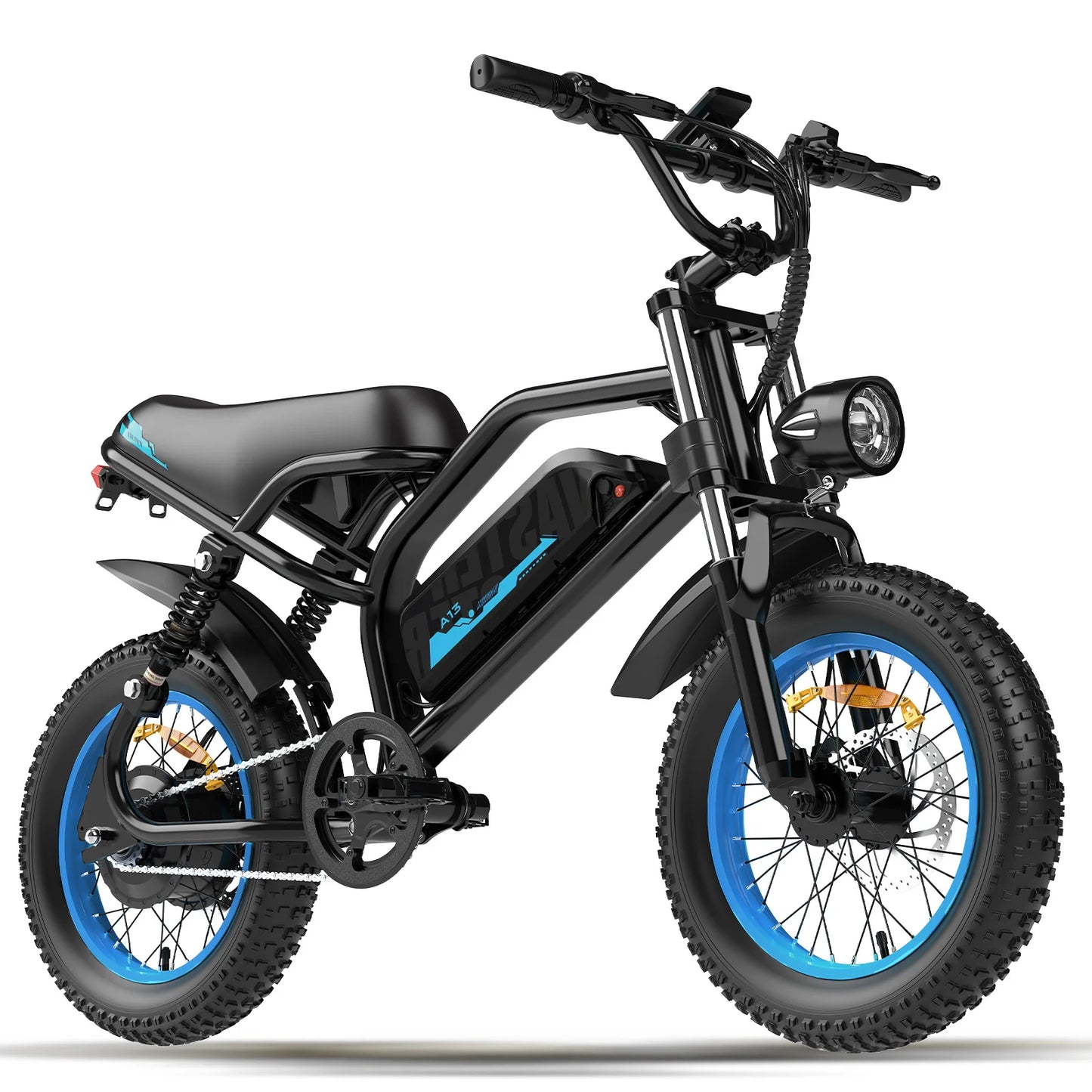 AVDL Mountain Electric Bike , 16" Fat Tire, Wider Seat & 800W Peak Motor.